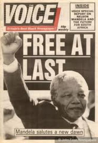 Nelson mandela released