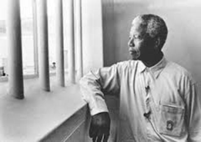 Nelson Mandela is arrested