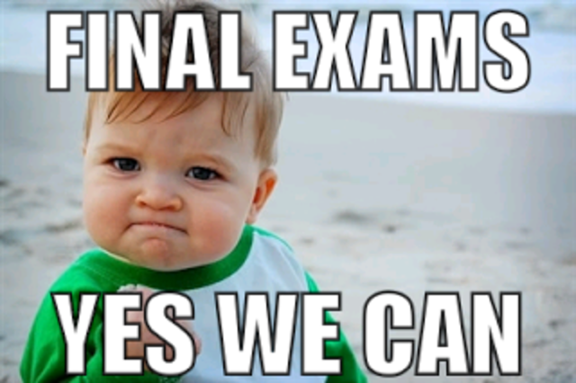 End my last first semester