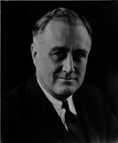 Franklin Roosevelt is elected president over Herbert Hoover