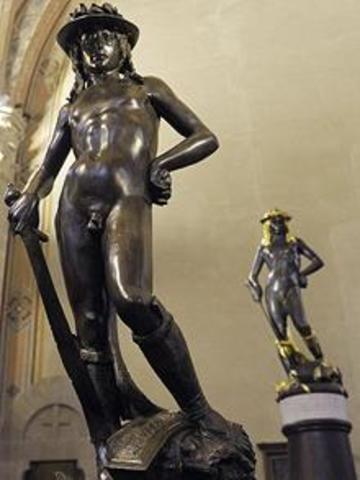 donatello creates his david statue