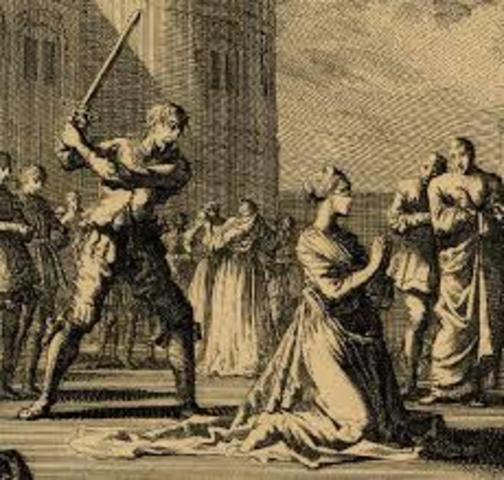 Anne Boleyn is executed