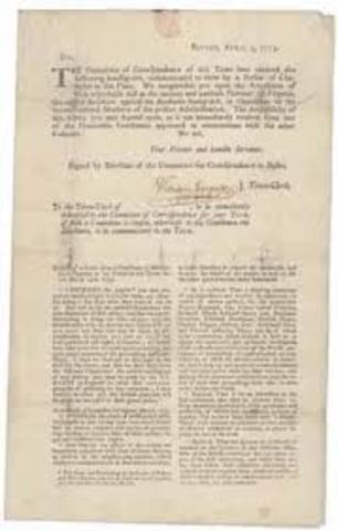 committee of corespondance