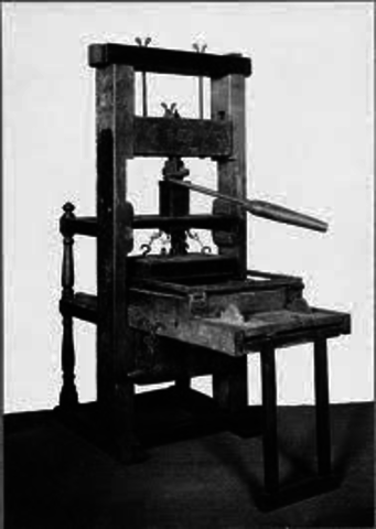 Johan Gutenburg invents the Printing Press