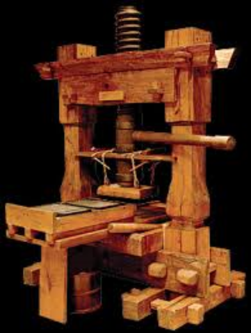 johann gutenberg invent the printing press