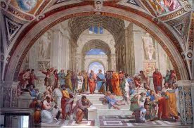 Raphael paints School of Athens