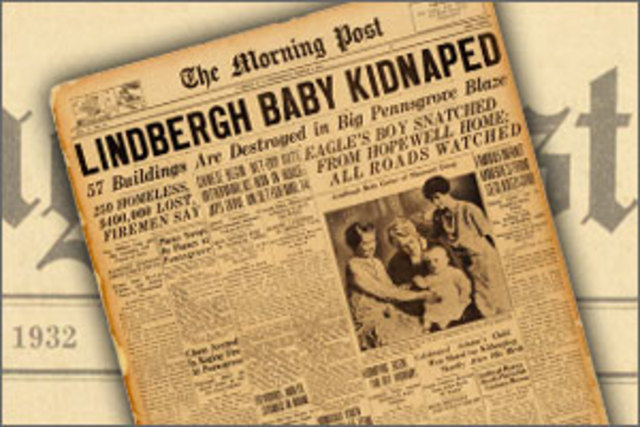 Lindburgh baby is kidnapped