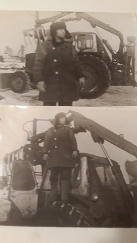 Начало работы трактористом.