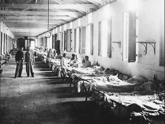 Yellowfever and malaria outbreak, rain and mudslides delayed work