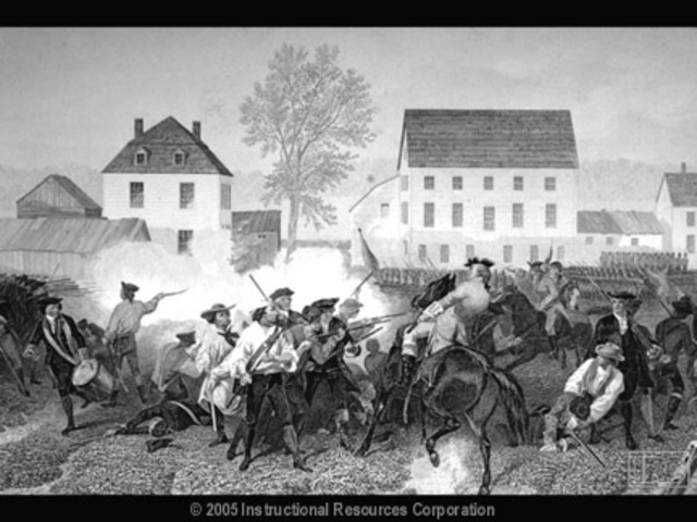 Fight between the colonist and the British