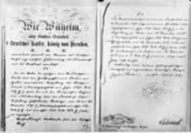 Constitution drafted by Bismarck