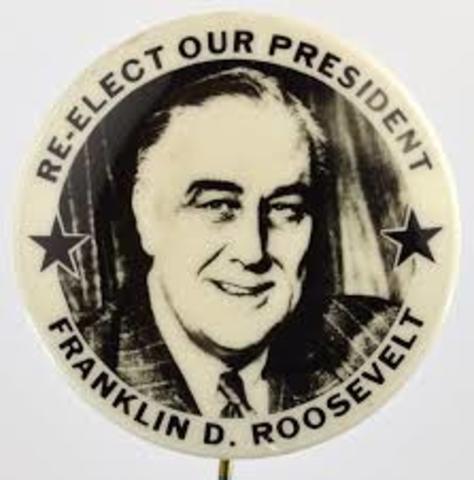 Franklin D. Roosevelt Re-elected