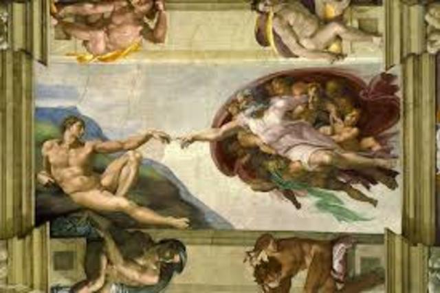 Michelangelo finishes his work at sistine chapel