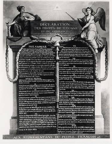 Declaration of the rights of man and of citizen