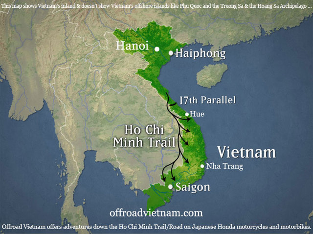 Ho Chi Minh Trail is used to transport weapons