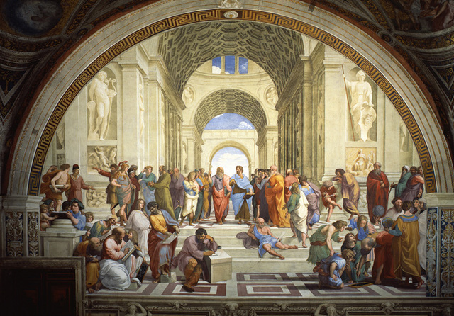 Raphael paints School of Athens
