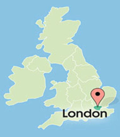 Flight to London, UK