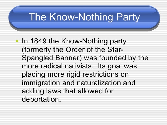 Know-Nothing Party