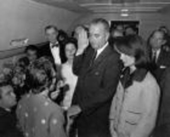 Johnson becomes President