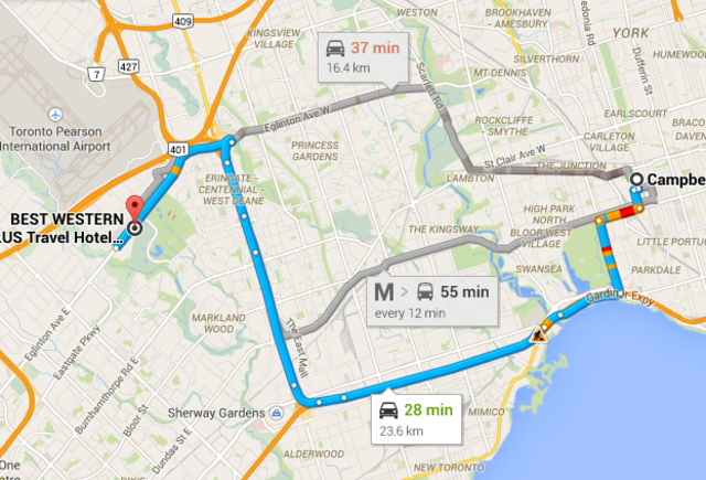 (5) Taxi Back to Hotel from Ice Rink