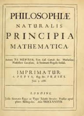 Newton published "Principia Mathematics"