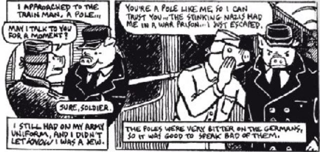 Vladek returns to his family after being released on Parshas Trama