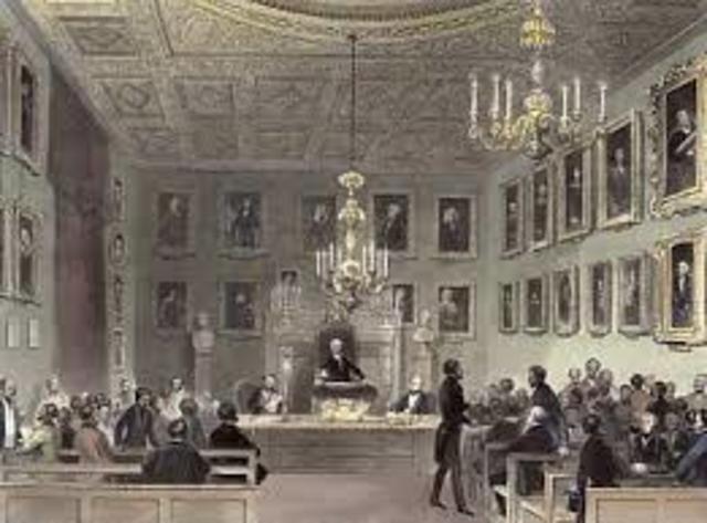 Royal Society in England founded