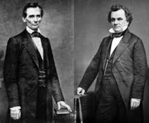 First of the lincoln Douglas Debates