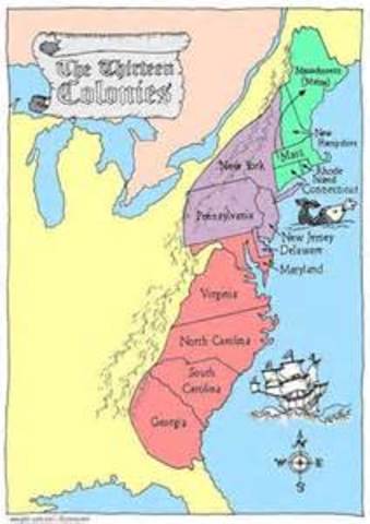 The colony Carolinas split in two South and North