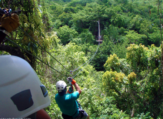 Ziplining in Guatemala continued