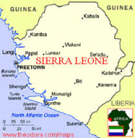 Small Scale Map of Sierra Leone