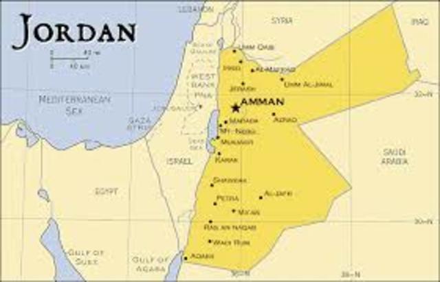Small Scale Map of Jordan