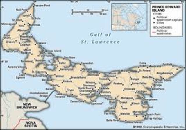Small Scale Map of Prince Edward Island