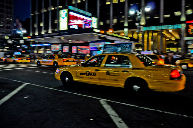 Take a cab to the airport