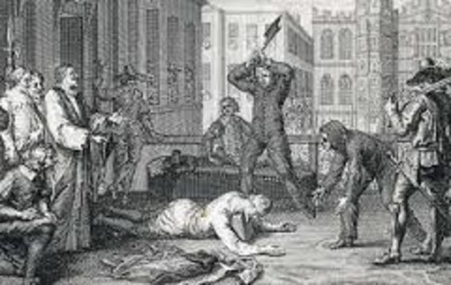 Charles I executed in england