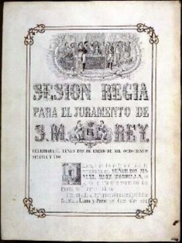 Juramento de Amadeo I a la Constitución de 1869