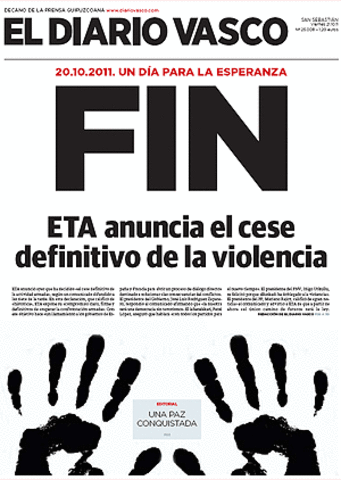 Eta anuncia el final definitivo de de la violencia