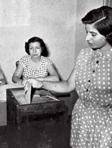 Las mujeres tienen derecho a votar