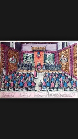 Charles V abdicates
