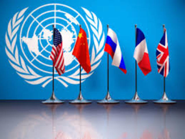 World War II ends ; United Nations founded