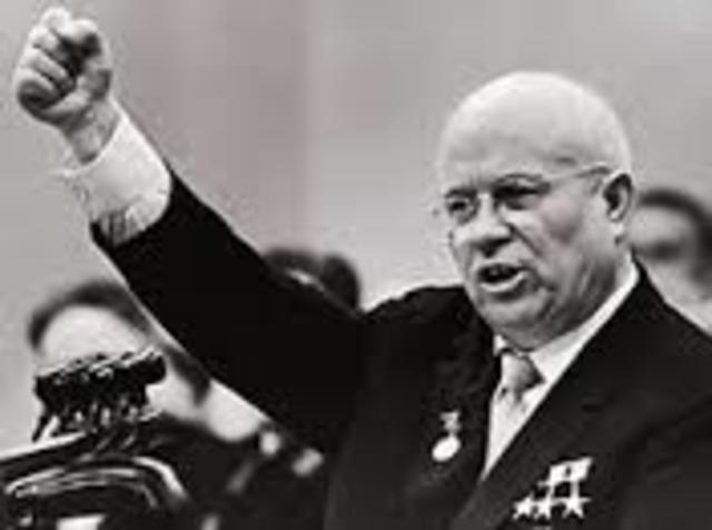 Khrushchev's de-Stalinization speech; Hungary revolt
