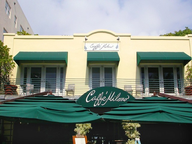 Taxi to Cafe Milano and have Dinner