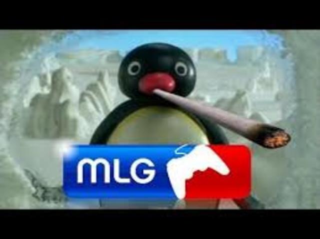 Penguin smokes blunt for the children