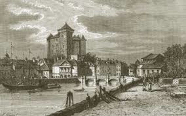 Calvin establishes reformed faith in Geneva