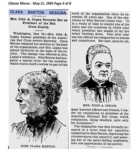 Clara Barton's Resignation