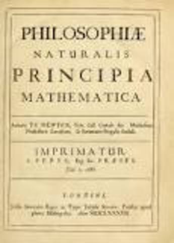 Newton publishes Principia