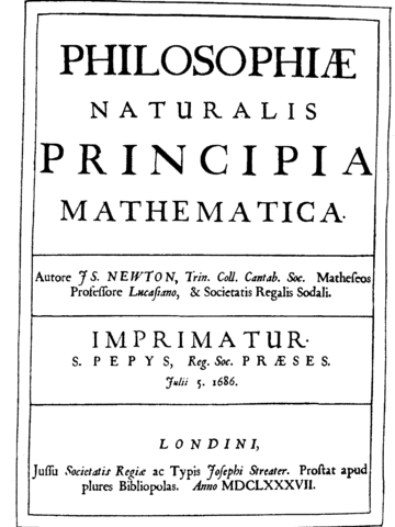Newton publishes Principia Mathematica (1687)