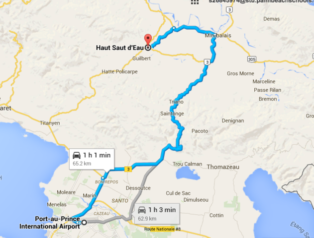 (31) Taxi to Saut-d'Eau from Airport