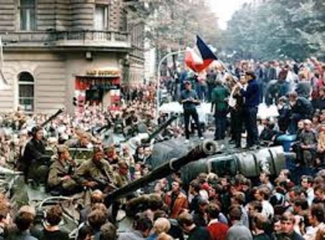 Student revolts; Czech "Prague Spring" revolt