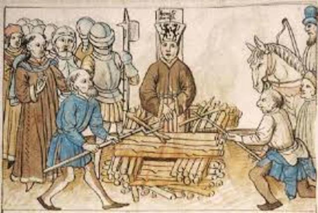Council of Constance burns Hus and ends Great Schism